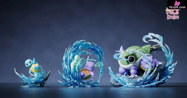 Pokémon Blastoise Evolution Set GK Statue - Dai Dai Studio [Pre-Order] Deposit / Blastoise Evolution Set / Different
