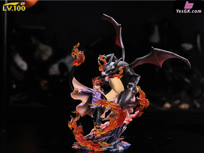 Pokémon Blue (Adventures) & Charizard GK Statue LV100 Club Studio [Pre Order] Pokémon