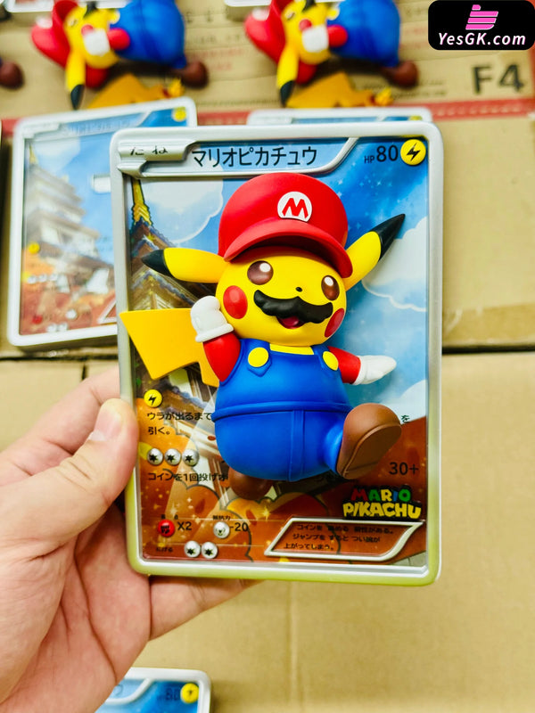 Pokémon Card #15 & #16 Jumpman Pikachu & Luigi Pikachu GK Statue - GEISHA Studio [In-Stock] Pokémon