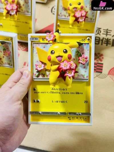 Pokemon Card #17 Bouquet Pikachu GK Statue - GEISHA Studio [In-Stock] - Full Payment - Pokemon