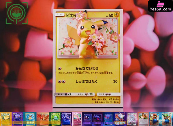 Pokémon Card #17 Bouquet Pikachu GK Statue - GEISHA Studio [Pre-Order] Pokémon