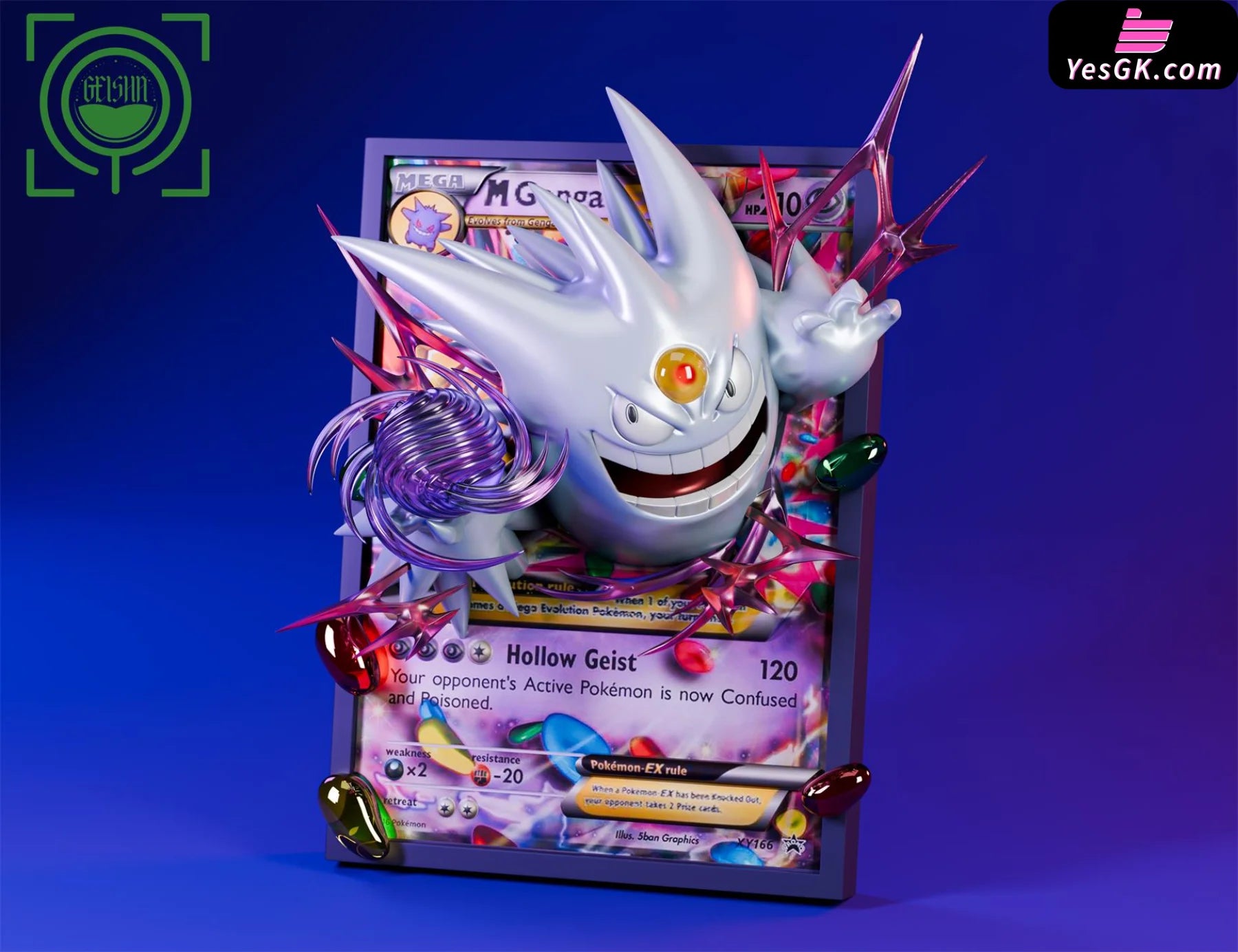 Pokemon Cards 3Rd Edition White Mega Gangar-Ex Resin Statue - Geisha Studio [Pre-Order] Pokémon