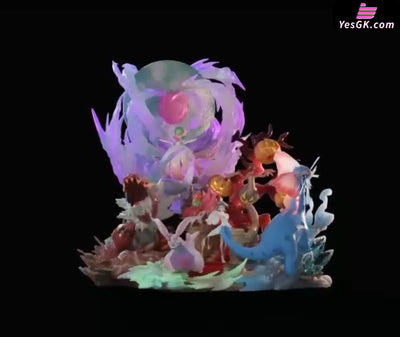 Pokémon Champion Diantha Team Gardevoir & Aurorus & Tyrantrum & Gourgeist & Goodra GK Statue - Sugar Cube Studio