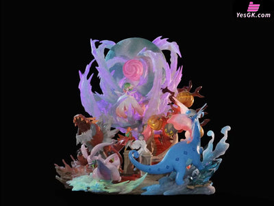 Pokémon Champion Diantha Team Gardevoir & Aurorus & Tyrantrum & Gourgeist & Goodra GK Statue - Sugar Cube Studio