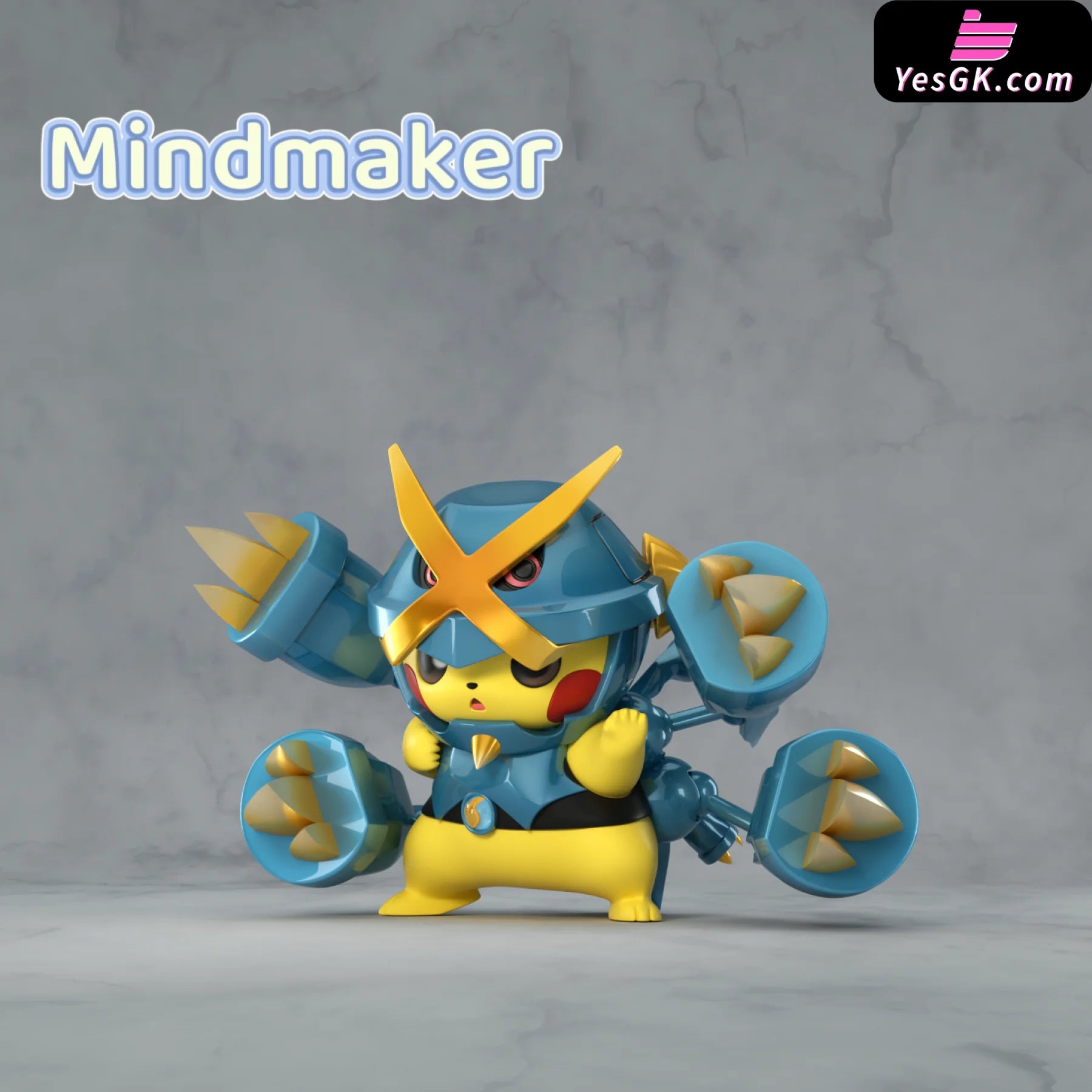Pokémon Changskin #5 Pikachu Mega Metagross GK Statue