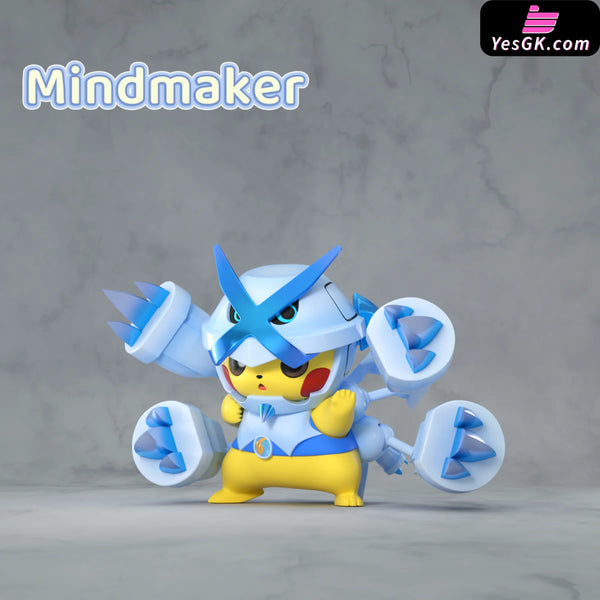 Pokémon Changskin #5 Pikachu Mega Metagross GK Statue - MindMaker Studio [Pre-Order] Deposit / Snow color Pokémon