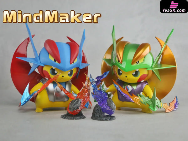 Pokemon Changskin Pikachu Mega Salamence GK Statue - MindMaker Studio [In-Stock] - Full Payment / Shiny Color - Pokemon