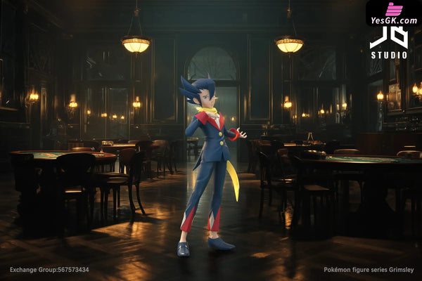 Pokemon Character Series Unova Elite Four Grimsley Statue - JB Studio [Pre-Order] - Pokemon