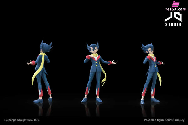 Pokemon Character Series Unova Elite Four Grimsley Statue - JB Studio [Pre-Order] - Pokemon