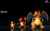 Pokémon Charizard Evolution Set GK Statue - Bale Studio [Pre-Order] Full Payment / Charizard + Charmeleon + Charmander