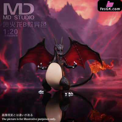 Pokémon Charizard Evolution Set GK Statue - MD Studio [Pre-Order] Deposit / Charizard B / Glitter Color Pokémon