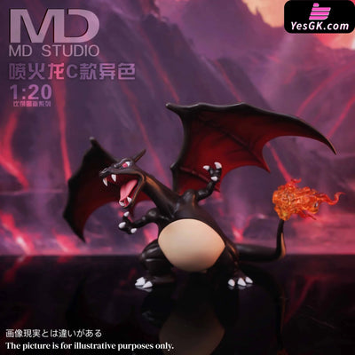 Pokémon Charizard Evolution Set GK Statue - MD Studio [Pre-Order] Deposit / Charizard C / Glitter Color Pokémon