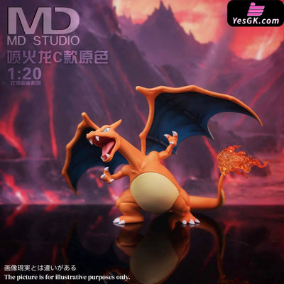 Pokémon Charizard Evolution Set GK Statue - MD Studio [Pre-Order] Deposit / Charizard C / Primary Color Pokémon