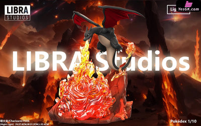 Pokemon Charizard Flamethrower Resin Statue - Libra Studio [Pre - Order] Deposit / Glitter - Color