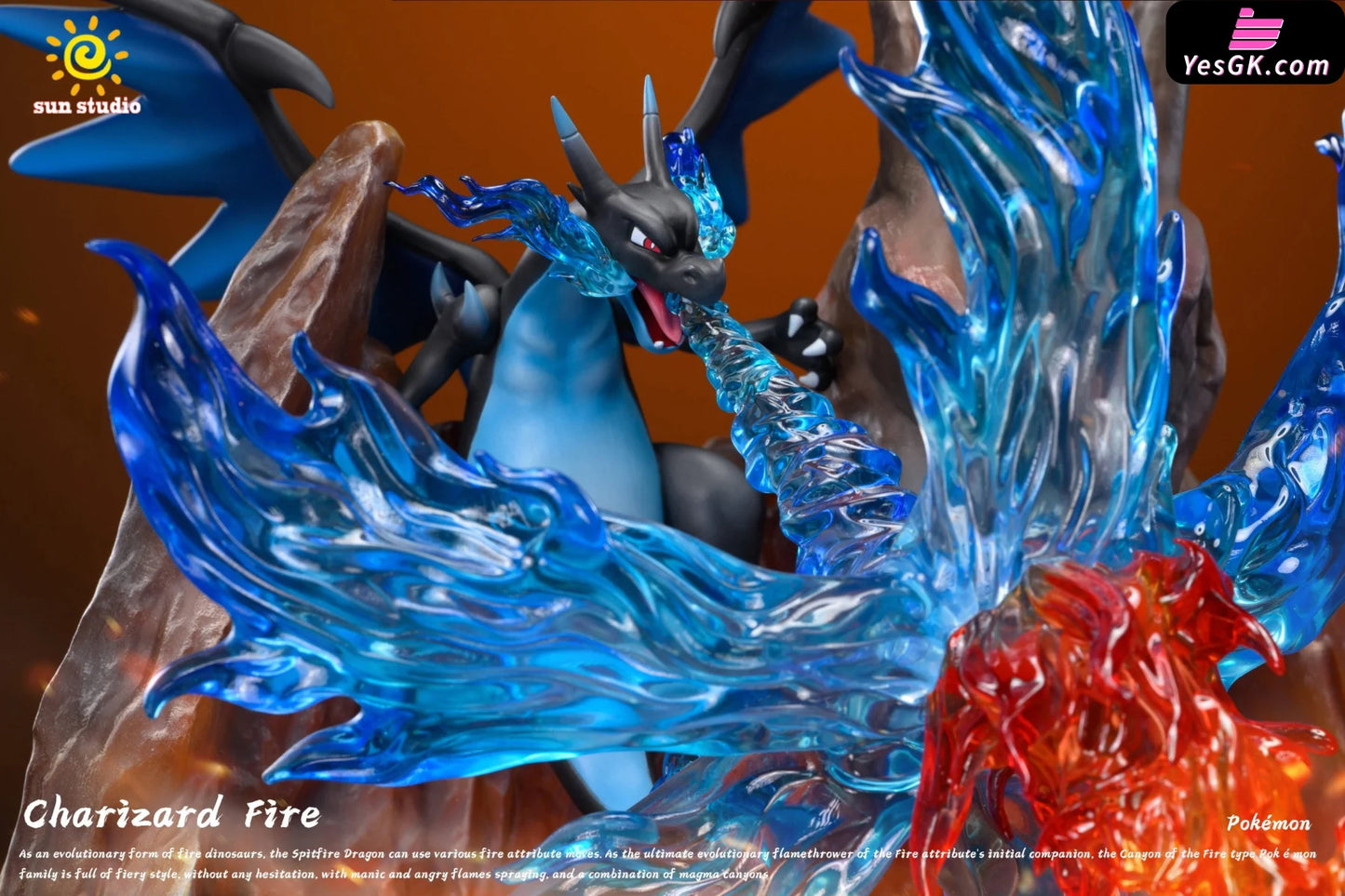 Pokémon Charizard Volcano Scene Statue - Sun Studio [Pre-Order]