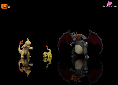 Pokémon Charmander Evolution Set GK Statue - Miu Studio [Pre-Order] Deposit / Glitter color Pokémon