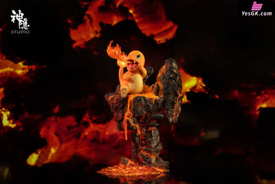 Pokémon Charmander on Lava GK Statue - Shen Yin Studio [Pre-Order] Pokémon