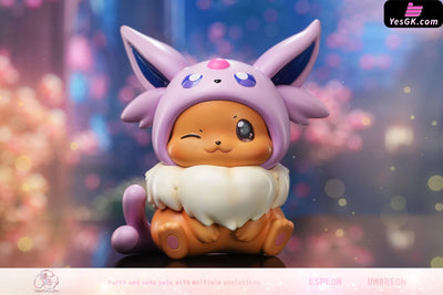 Pokémon Chibi Eevee Dress Up Series #2 Espeon & Umbreon Gk Statue - Come On Studio [Pre-Order]