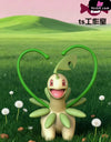 Pokémon Chikorita & Angry Bayleef & Esurient Chespin GK Statue - TS Studio [Pre-Order] - Deposit / Bayleef / With Base