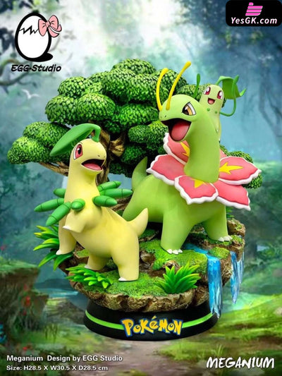 Pokemon Chikorita Evolution Group GK Statue - EGG Studio [In-Stock] - Full Payment - Pokemon