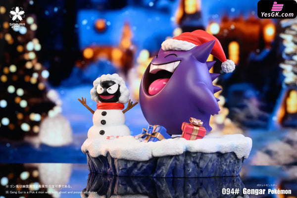 Pokemon Christmas Gengar GK Statue - SAKURA Studio [In-Stock] - Full Payment - Pokemon
