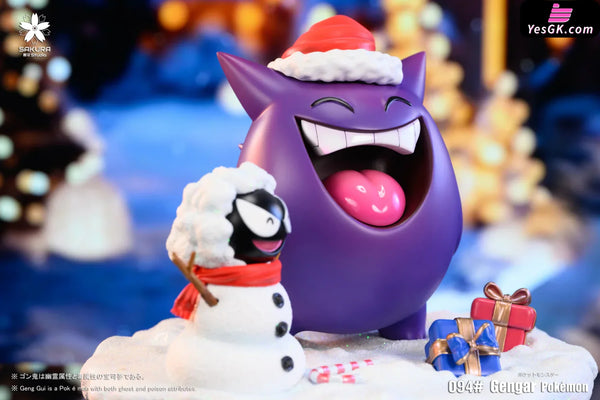 Pokemon Christmas Gengar GK Statue - SAKURA Studio [In-Stock] - Full Payment - Pokemon