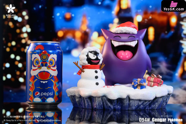 Pokemon Christmas Gengar GK Statue - SAKURA Studio [In-Stock] - Full Payment - Pokemon