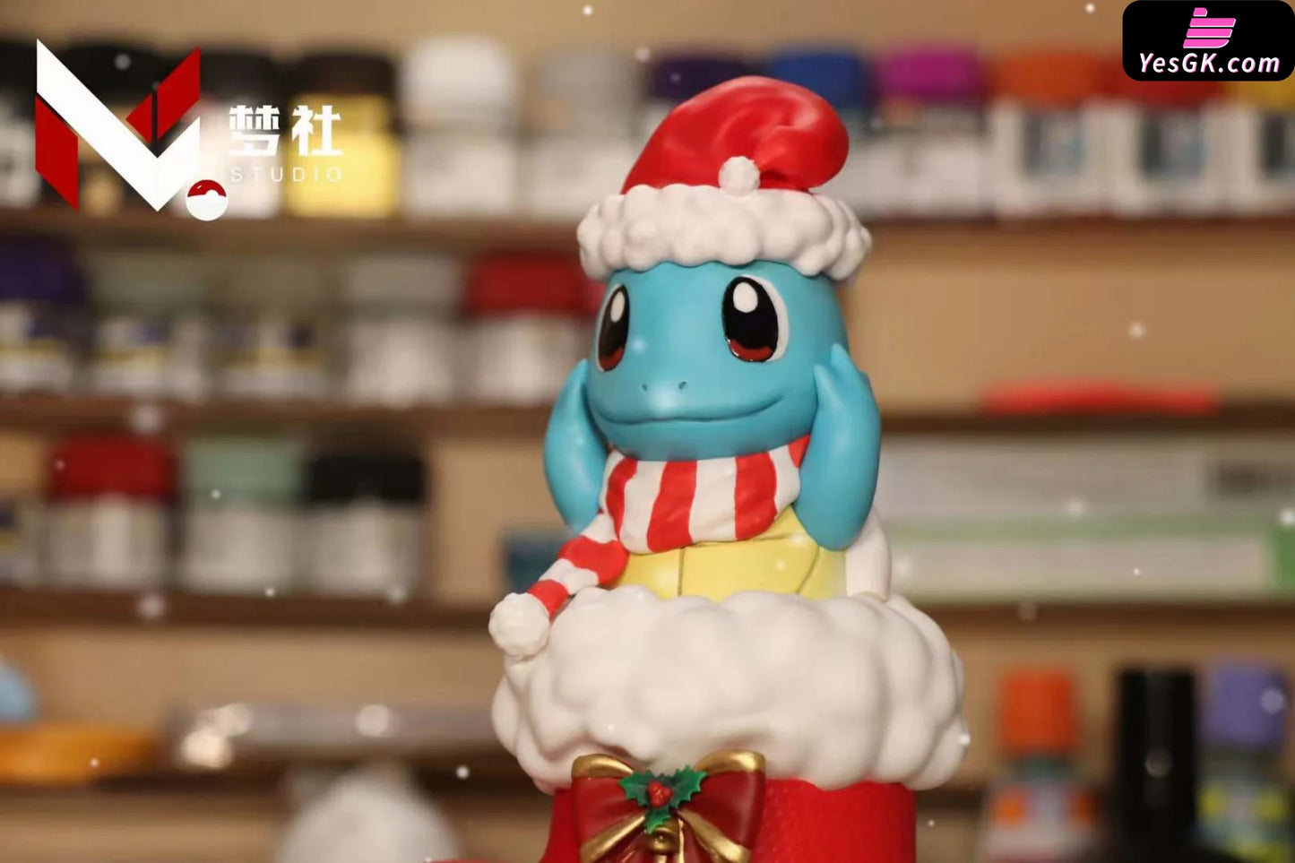 Pokémon Christmas Shoes Squirtle Resin Statue - Meng She Studio [Pre-Order]