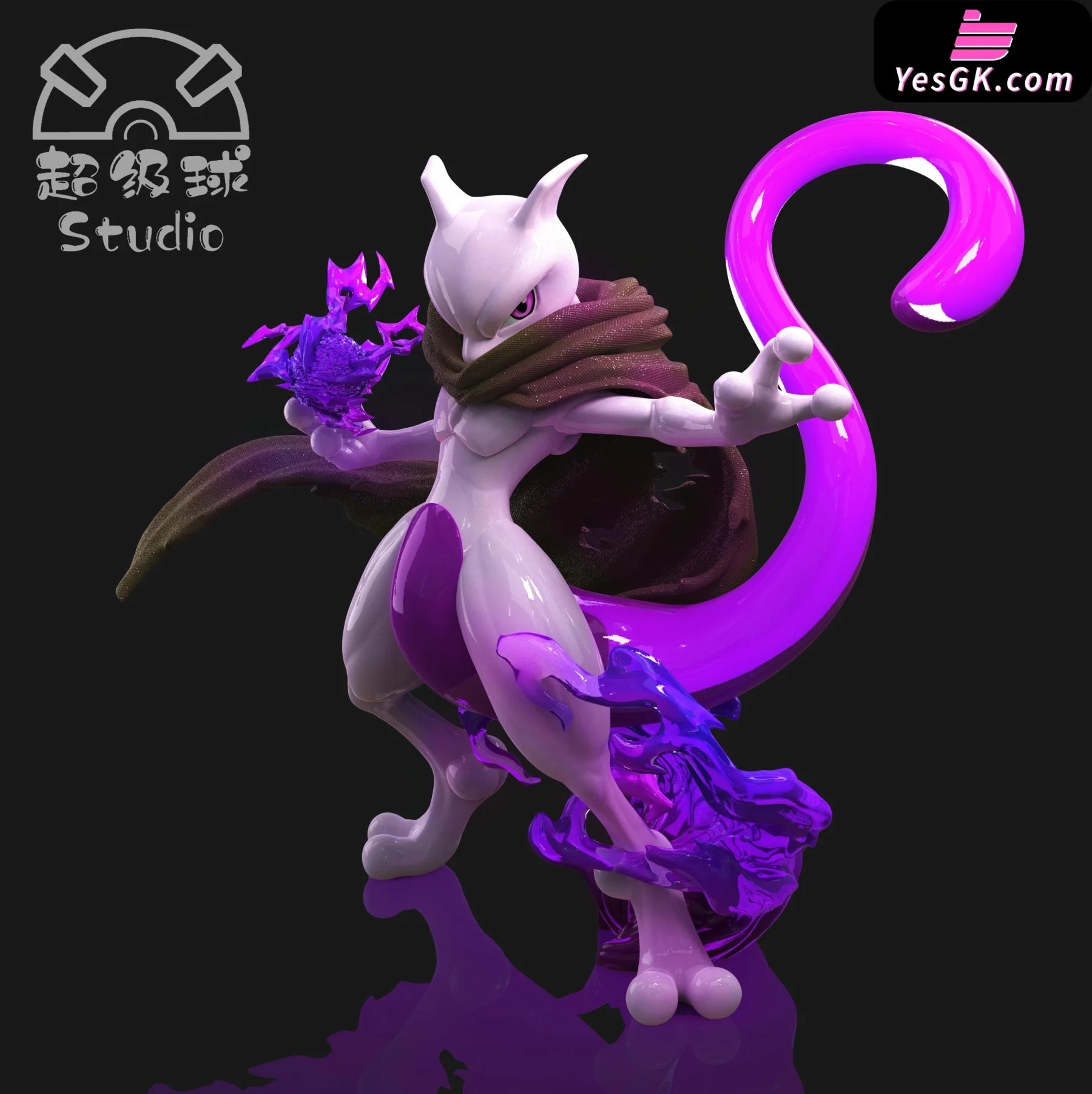 Pokémon Cloaked Mewtwo 1/20 GK Statue - Chao Ji Qiu Studio – YesGK