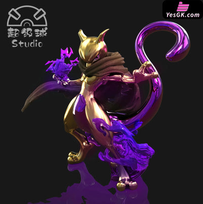 Pokémon Cloaked Mewtwo 1/20 GK Statue - Chao Ji Qiu Studio [Pre-Order] Full Payment / Purple Gold color Pokémon