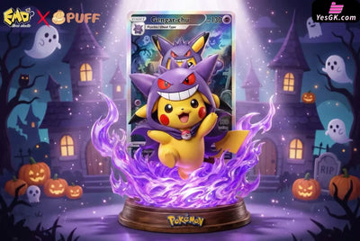 Pokemon Collection 001 Gengar-chu Pikachu Cosplay Gengar Statue - EMO x Puff Studio