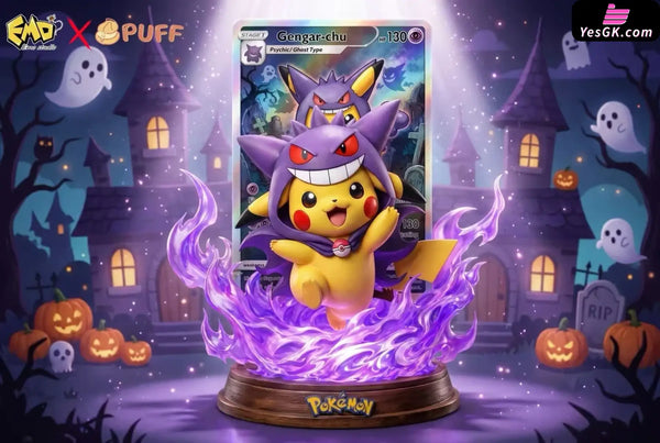 Pokemon Collection 001 Gengar-chu Pikachu Cosplay Gengar Statue - EMO x Puff Studio