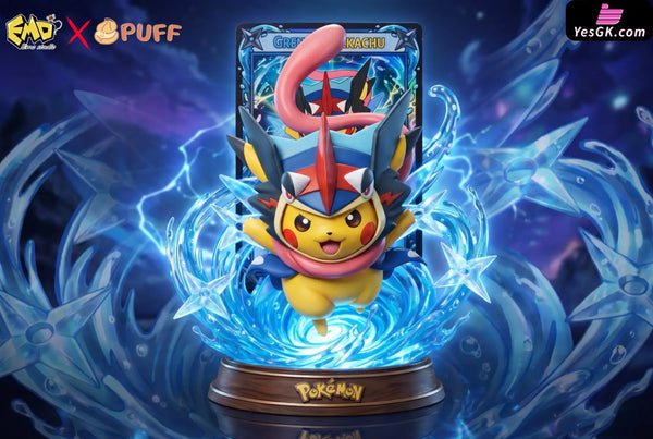 Pokemon Collection 002 Pikachu Cosplay Greninja Statue - EMO x Puff Studio