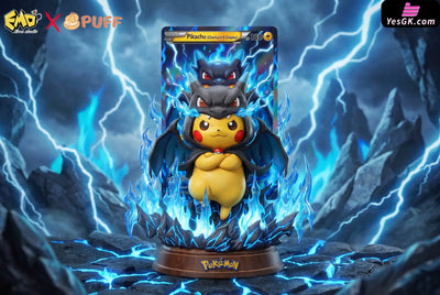 Pokemon Collection 003 Pikachu Cosplay Charizard Statue - EMO x Puff Studio