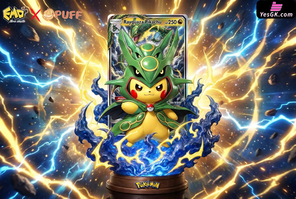 Pokemon Collection 005 Pikachu Cosplay Rayquaza Statue - EMO x Puff Studio - Deposit / Original (Green) - Pokemon