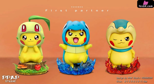 Pokemon Cosplay Series Chikorita & Cyndaquil & Totodile GK Statue - PPAP Studio [In-Stock] - Full Payment - Pokemon