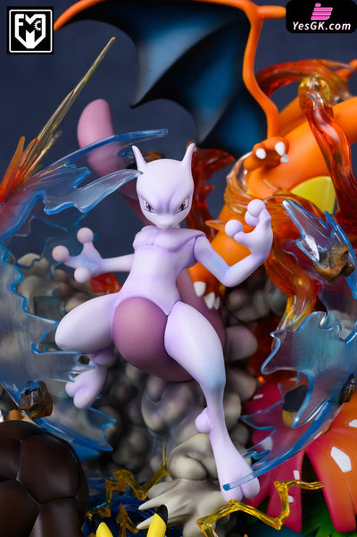 Pokemon - Counterattack Of Mewtwo Kanto Resin Statue Mfc Studio [In Stock]