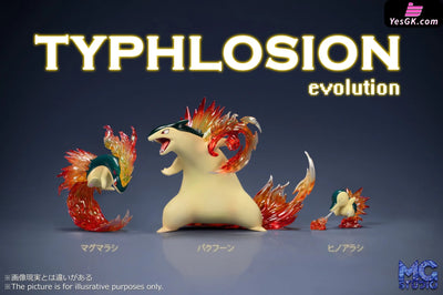 Pokémon Cyndaquil & Quilava Typhlosion Gk Statue - Mg Studio [Pre-Order] Deposit / Evolution Set
