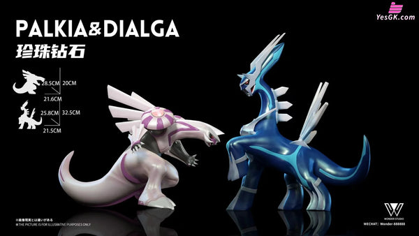 Pokémon Diaruga Parukia 1/20 GK Statue - Wonder Studio [In-Stock] Full Payment / Diaruga + Parukia / Original Color