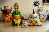 Pokemon Digimon - Togemon & Ikkakumon Cosplay Pikachu Resin Statue N2 Studio [In Stock]