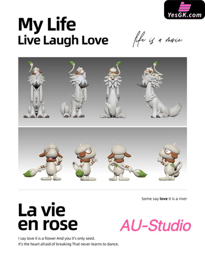 Pokémon Dog Illustration Series Houndoom & Smeargle & Fidough GK Statue - AU Studio [Pre-Order] Deposit / Smeargle