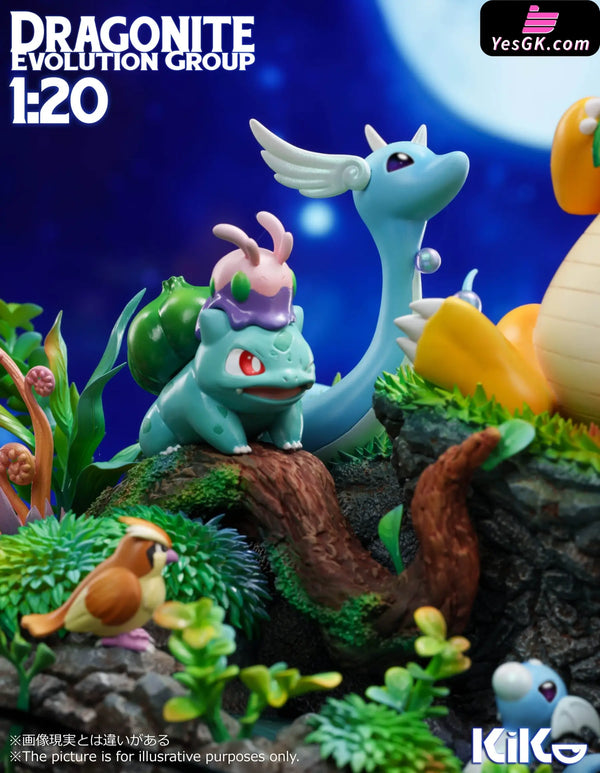 Pokémon Dragonite Evolution Set Statue - Kiko Studio [Pre-Order]