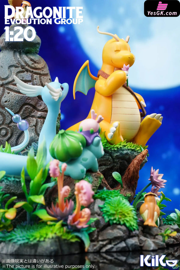 Pokémon Dragonite Evolution Set Statue - Kiko Studio [Pre-Order]