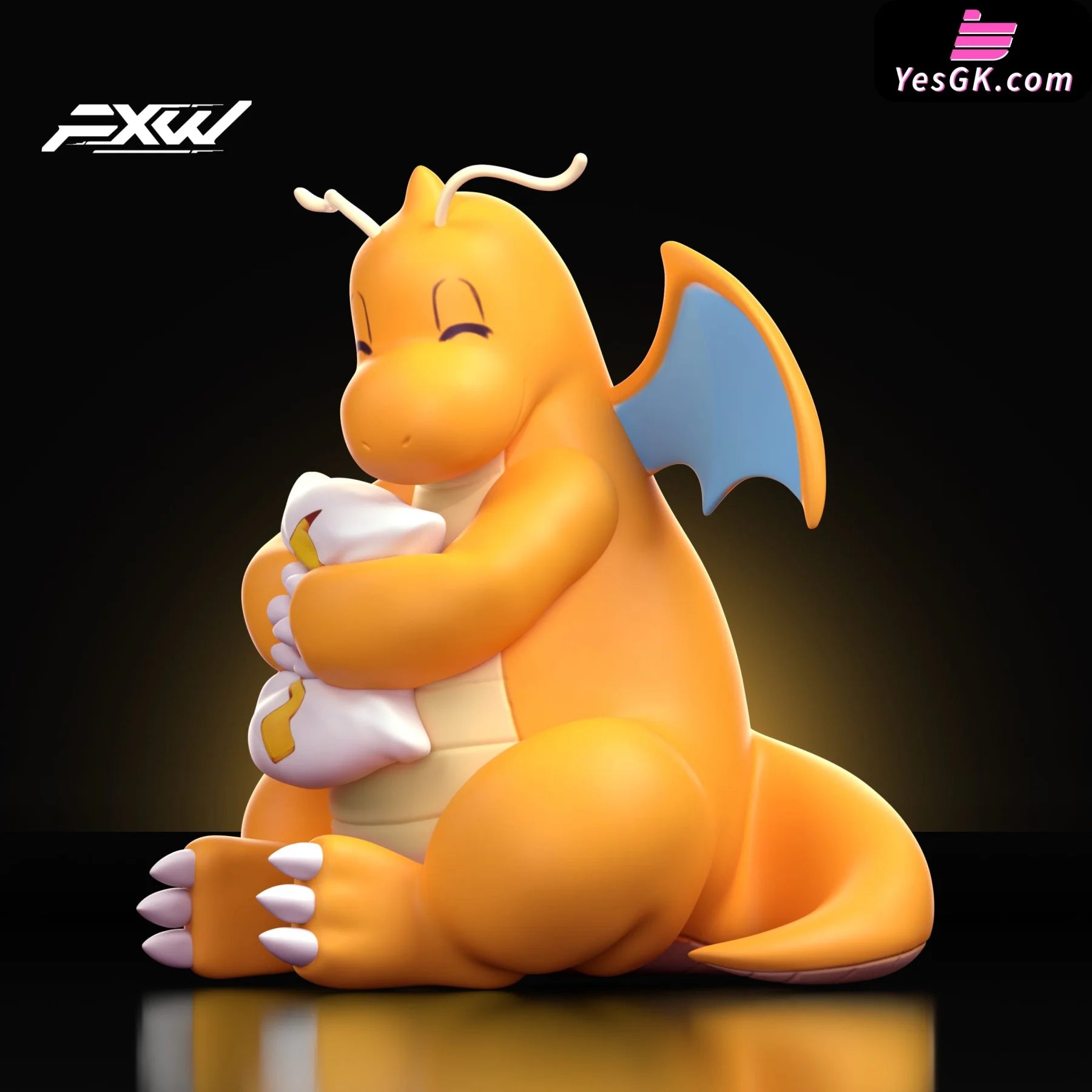 Pokémon Dragonite Holding A Pillow Resin Statue - Fxw Studio [Pre-Order]