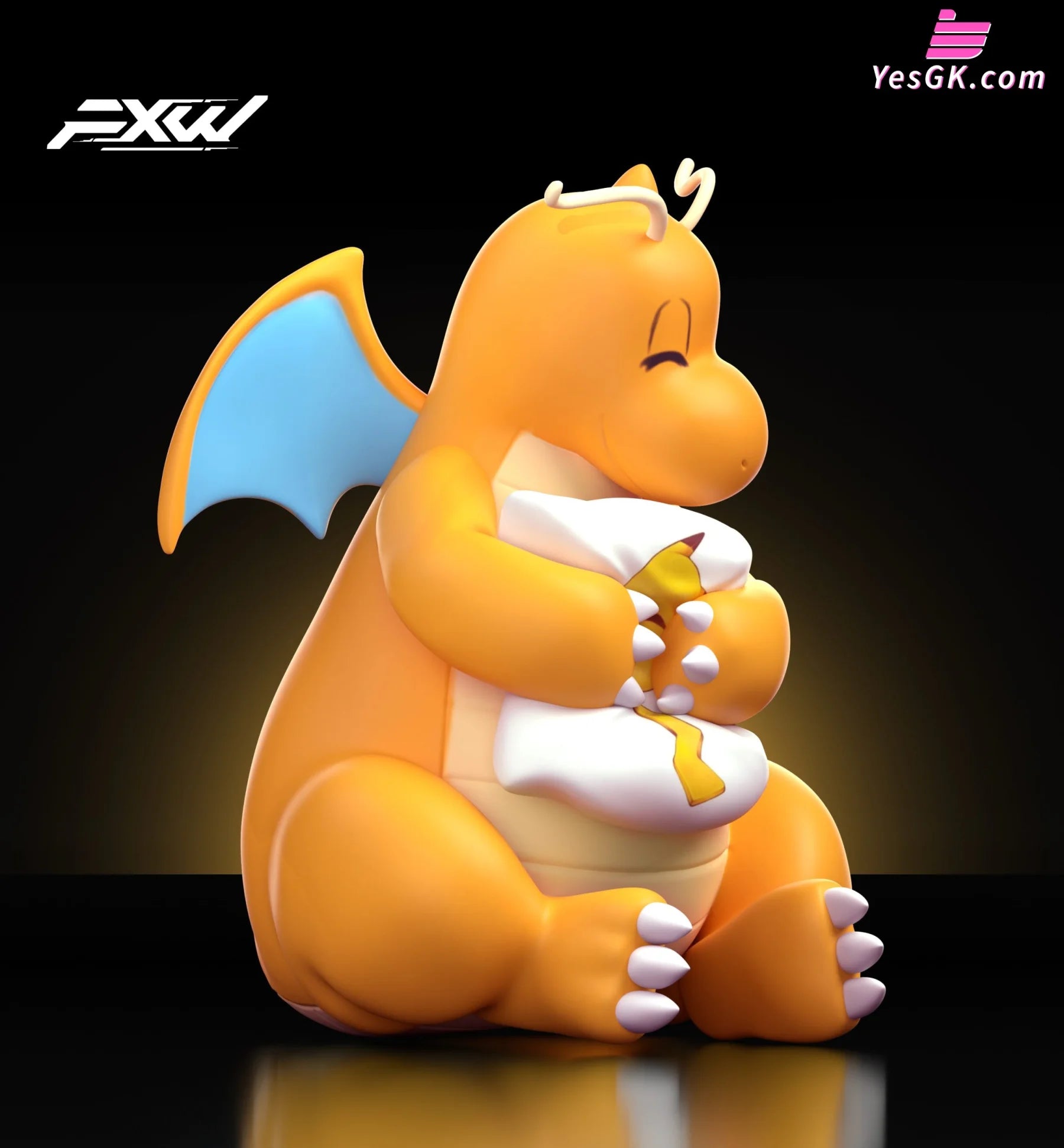 Pokémon Dragonite Holding A Pillow Resin Statue - Fxw Studio [Pre-Order]