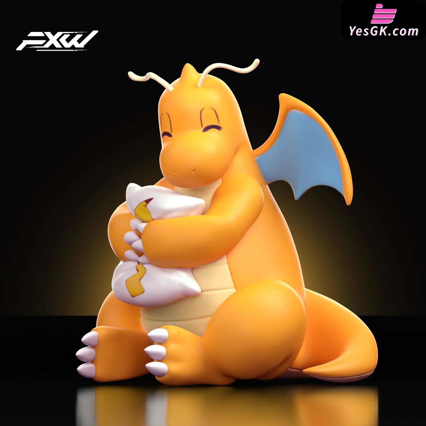 Pokémon Dragonite Holding A Pillow Resin Statue - Fxw Studio [Pre-Order] Full Payment