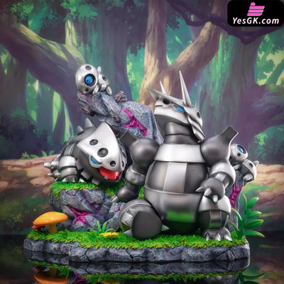 Pokémon Ecological Scene Series Aggron Family GK Statue - Q10 Studio [Pre-Order] Pokémon