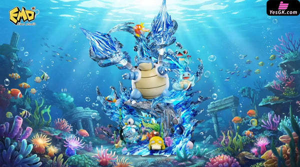Pokemon Ecology Series 001 Water Type Statue - EMO Studio - Pokemon