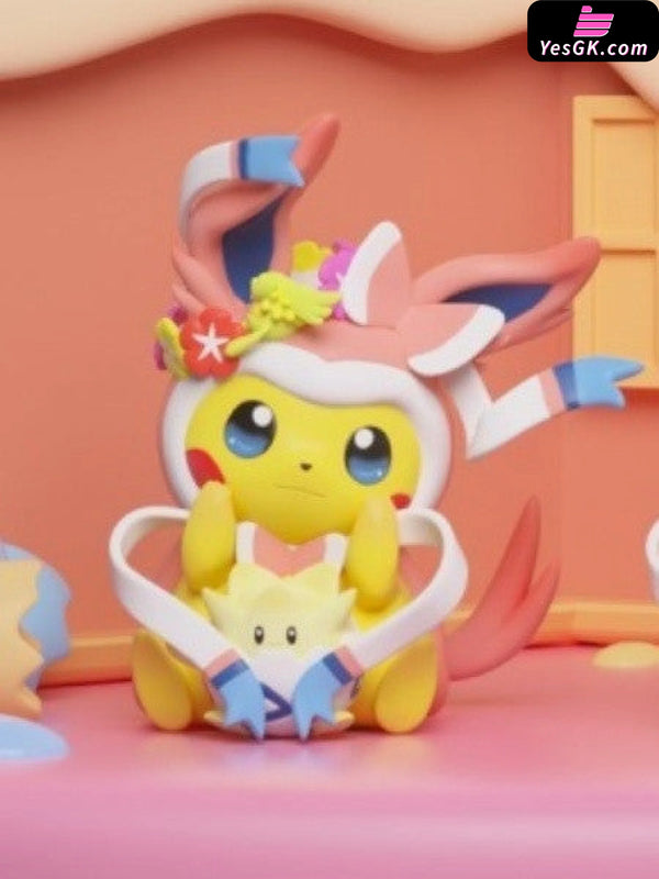 Pokemon Eevee and Their Friends Final Chapter 8 and 9 Sylveon & Little Eevee GK Statue - KiPi Studio [In-Stock] - Full