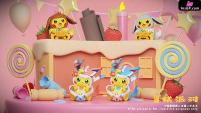 Pokemon Eevee and Their Friends Final Chapter 8 and 9 Sylveon & Little Eevee GK Statue - KiPi Studio [In-Stock] - Full